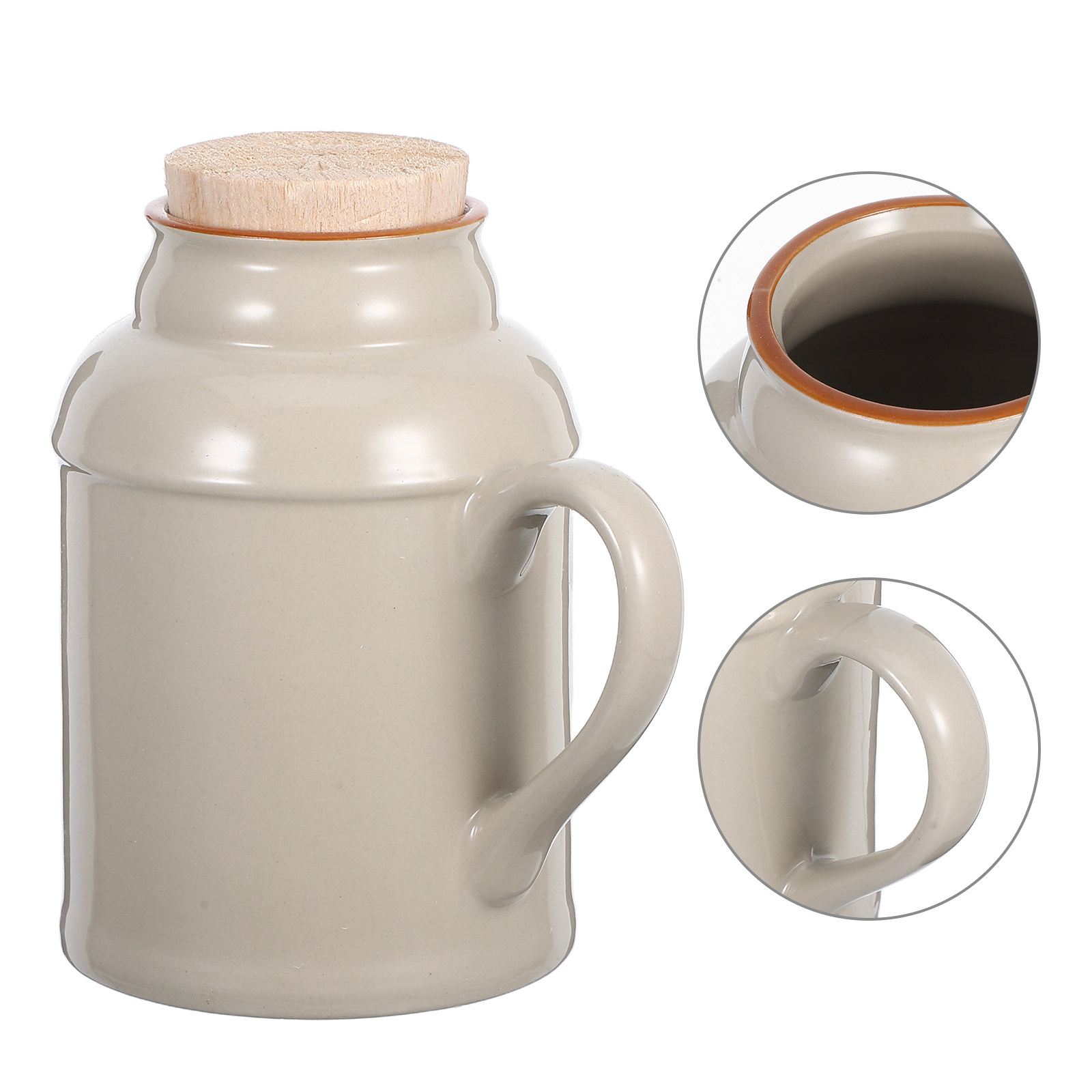 Coffee Tea Brew - Tetera Decorativa Vintage de Cerámica con