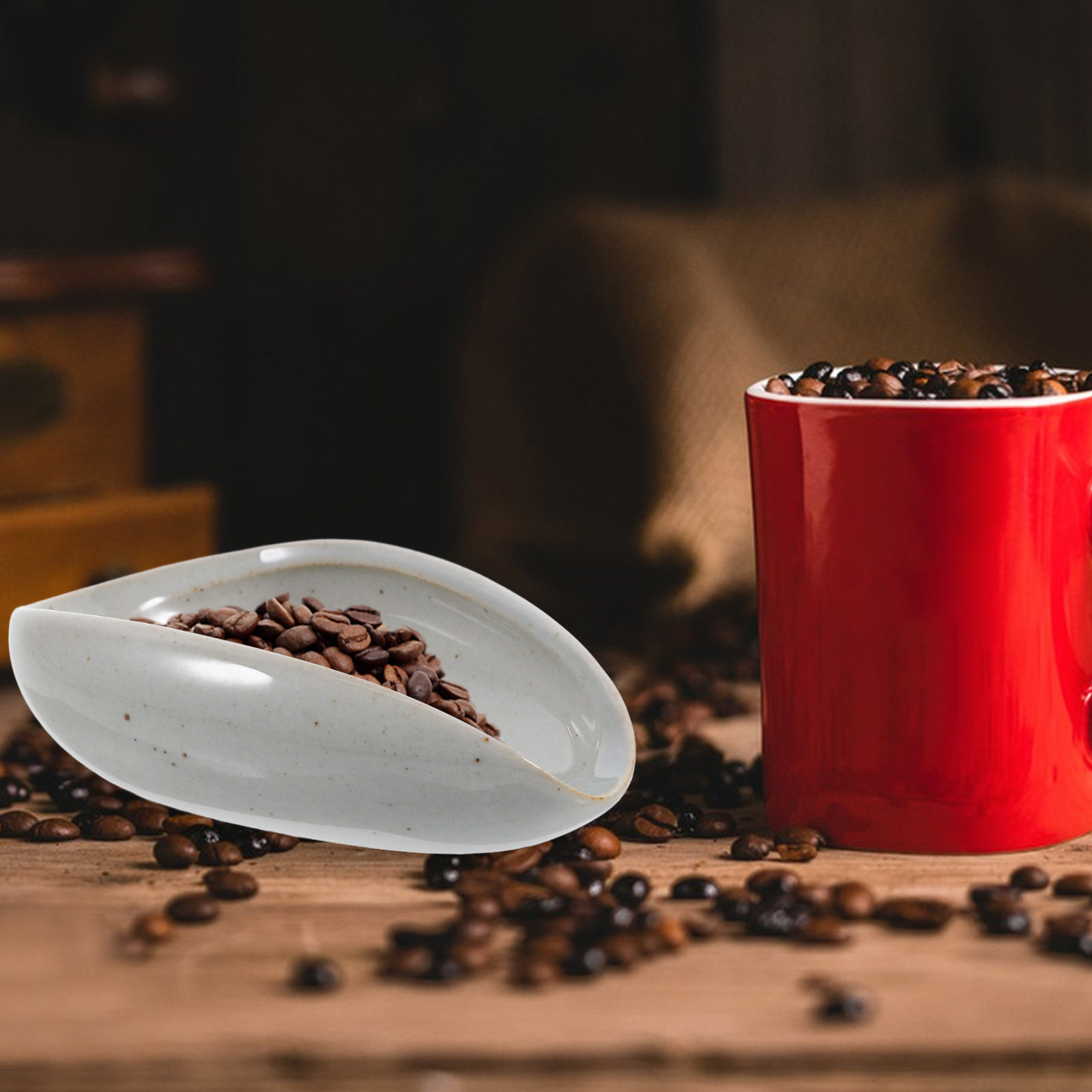 Coffee Tea Brew - Bandeja de cerámica para granos de