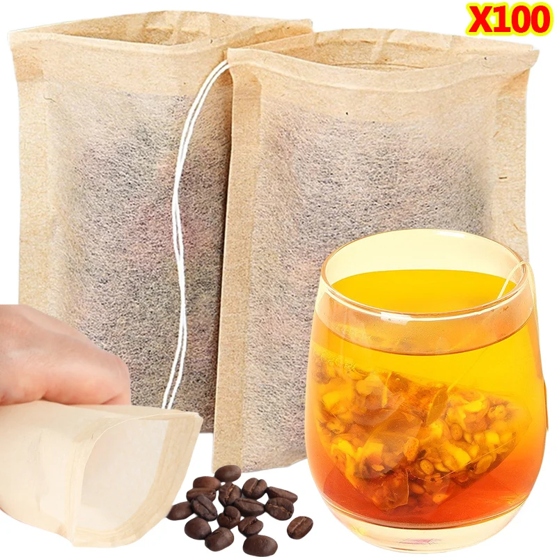 Coffee Tea Bean Leaf - 100 Uds bolsitas de té con