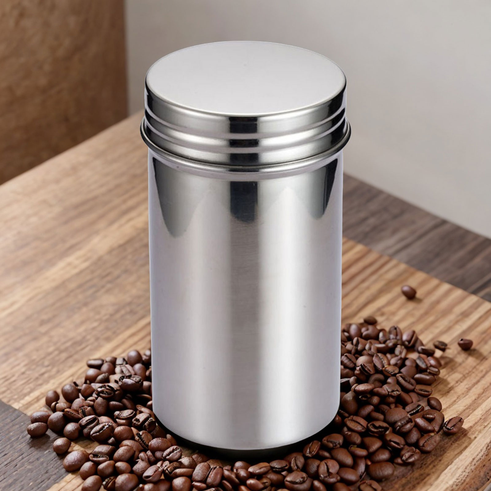 Coffee Tea Leaf And Bean - Tarro de almacenamiento sellado de acero
