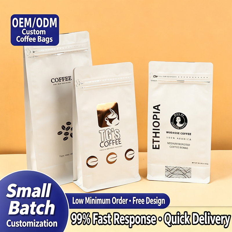 Coffee Tea & Hot Chocolate - Bolsas de aluminio con cierre hermético