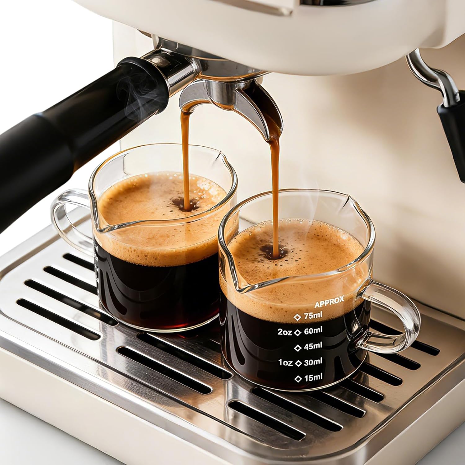 Coffee Bean Scale - 1/2 tazas de café expreso de
