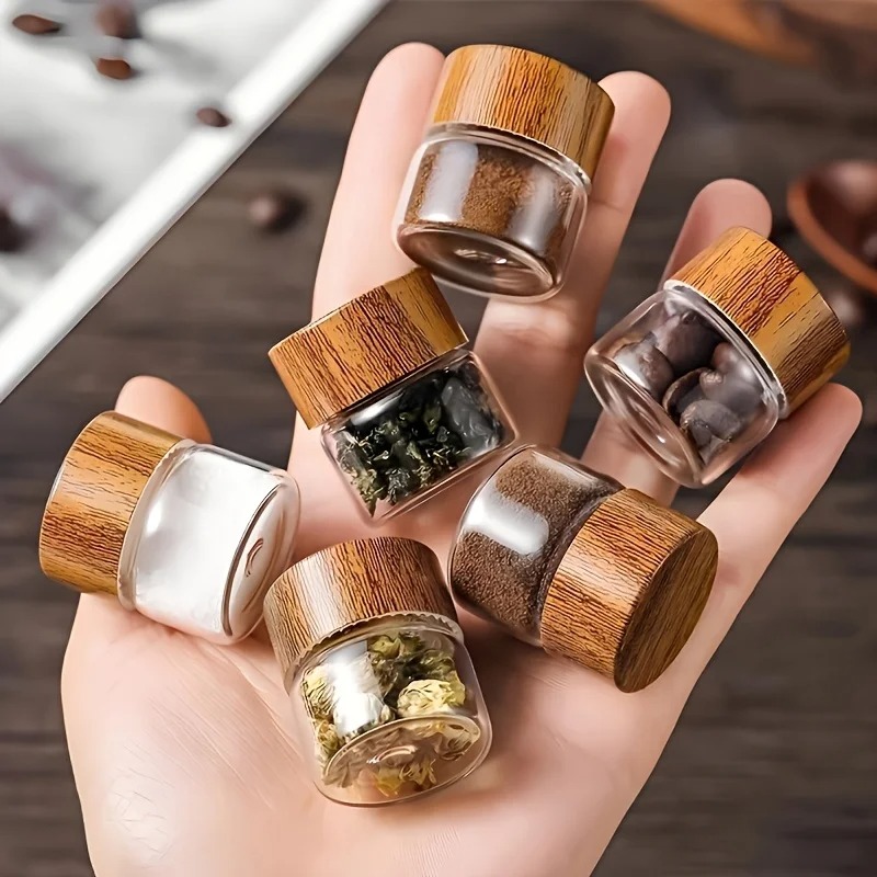 Coffee Tea Creamer - Mini Tarro de Vidrio Sellado, Apto