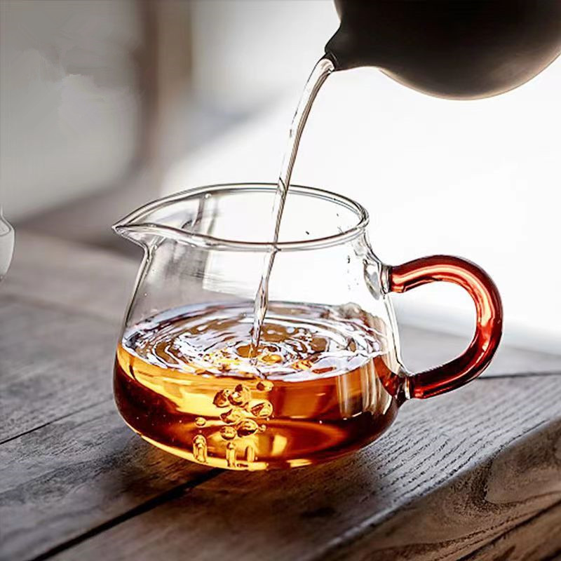 Coffee Tea Creamer - Taza de cristal resistente al calor