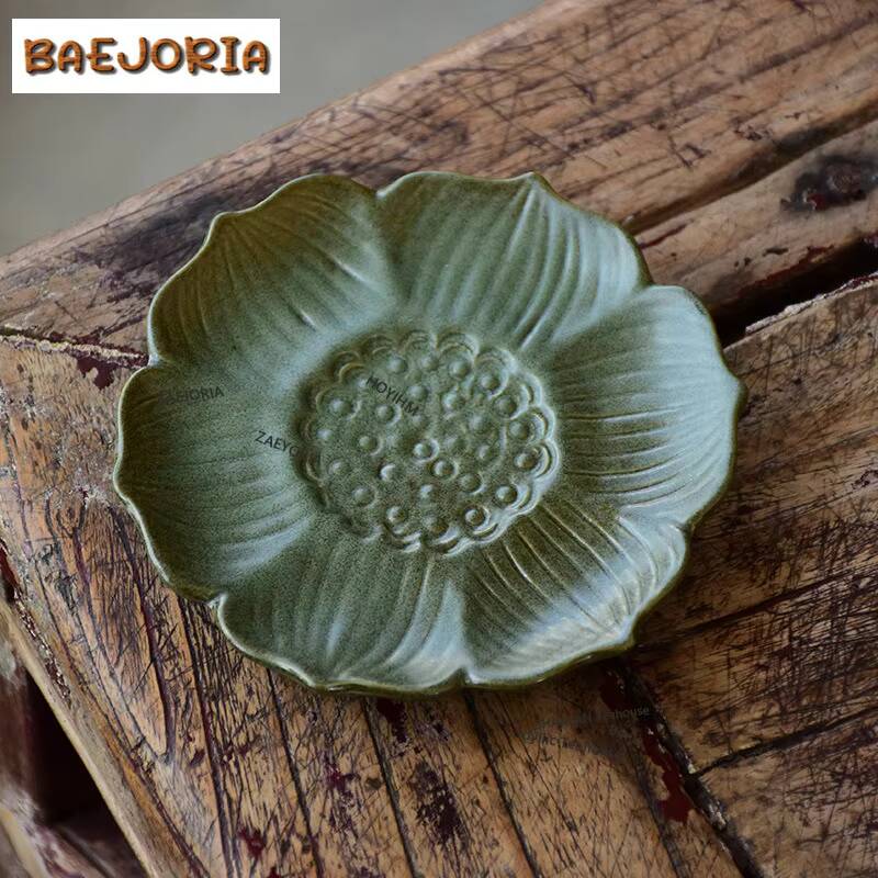 Coffee Tea Leaf - Posavasos de cerámica artesanal con forma