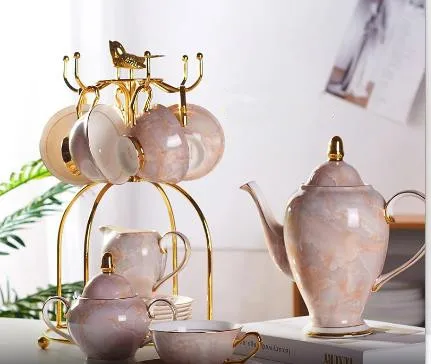 Coffee Tea Creamer - Juego de café de porcelana de