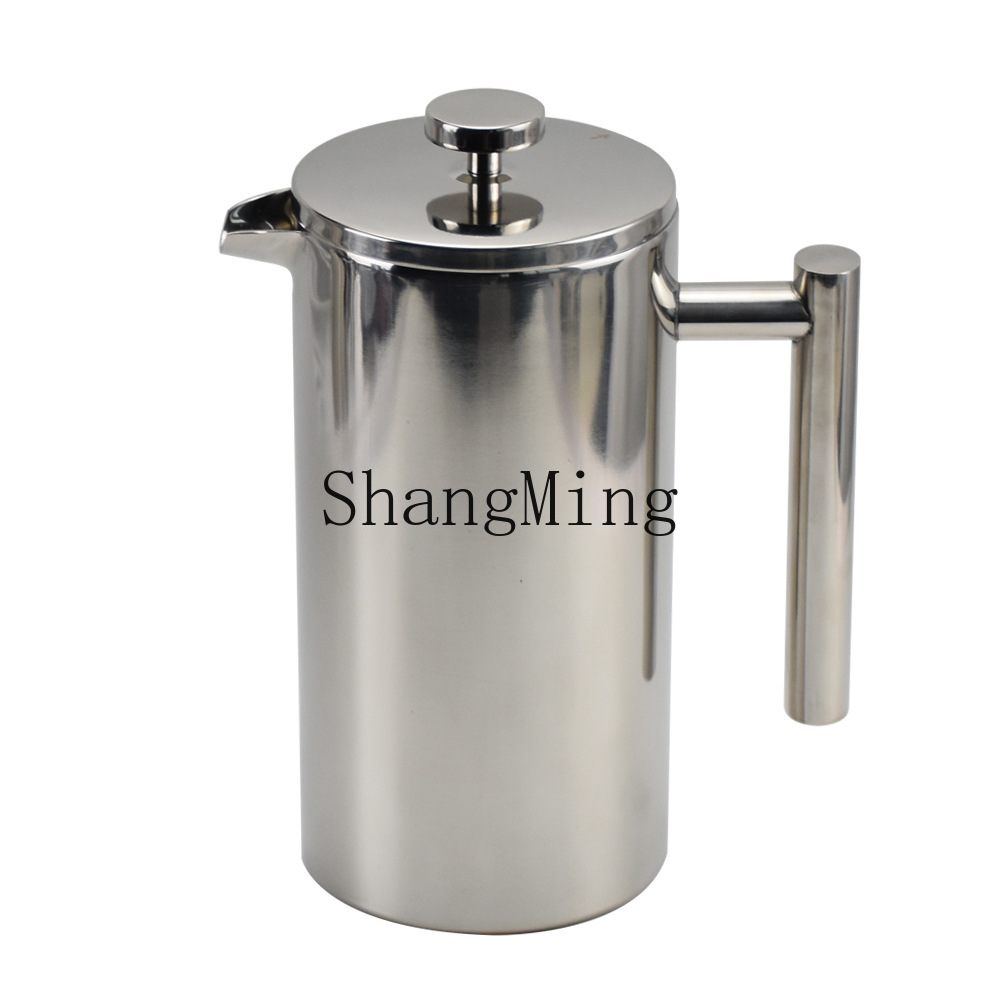 Coffee Tea Brew - Cafetera francesa de acero inoxidable DSA,