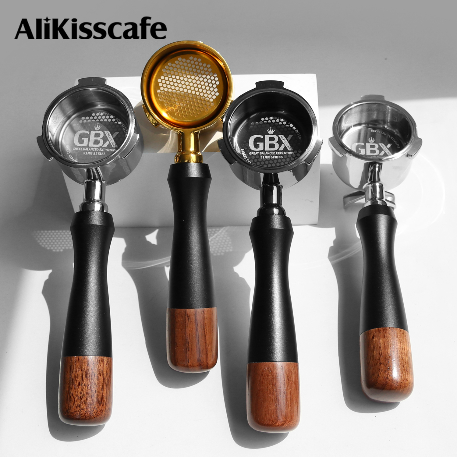 Coffee Tea Espresso - AliKisscafe Portafiltro sin Fondo de 51