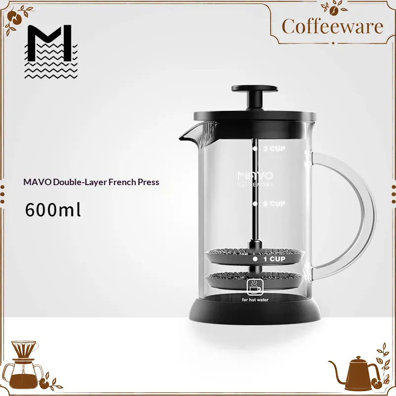 Coffee Tea Brew - Cafetera francesa MAVO con filtro de