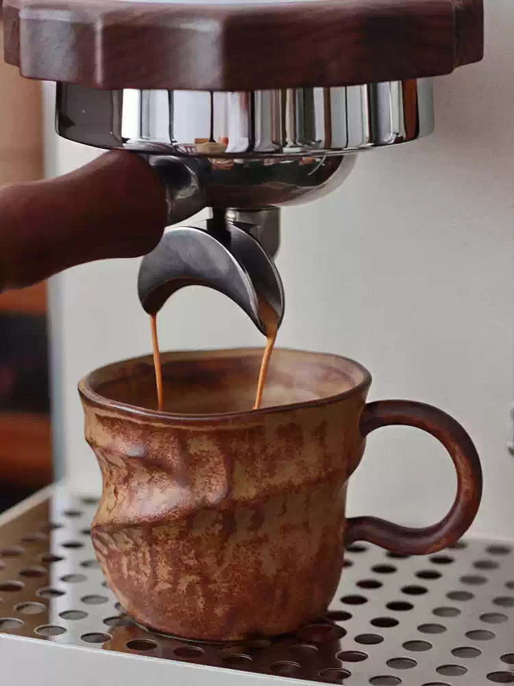 Morning Tea Coffee - Taza de Cerámica Irregular Hecha a