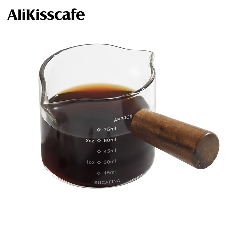 Coffee Bean Scale - Taza de café expreso, jarra medidora