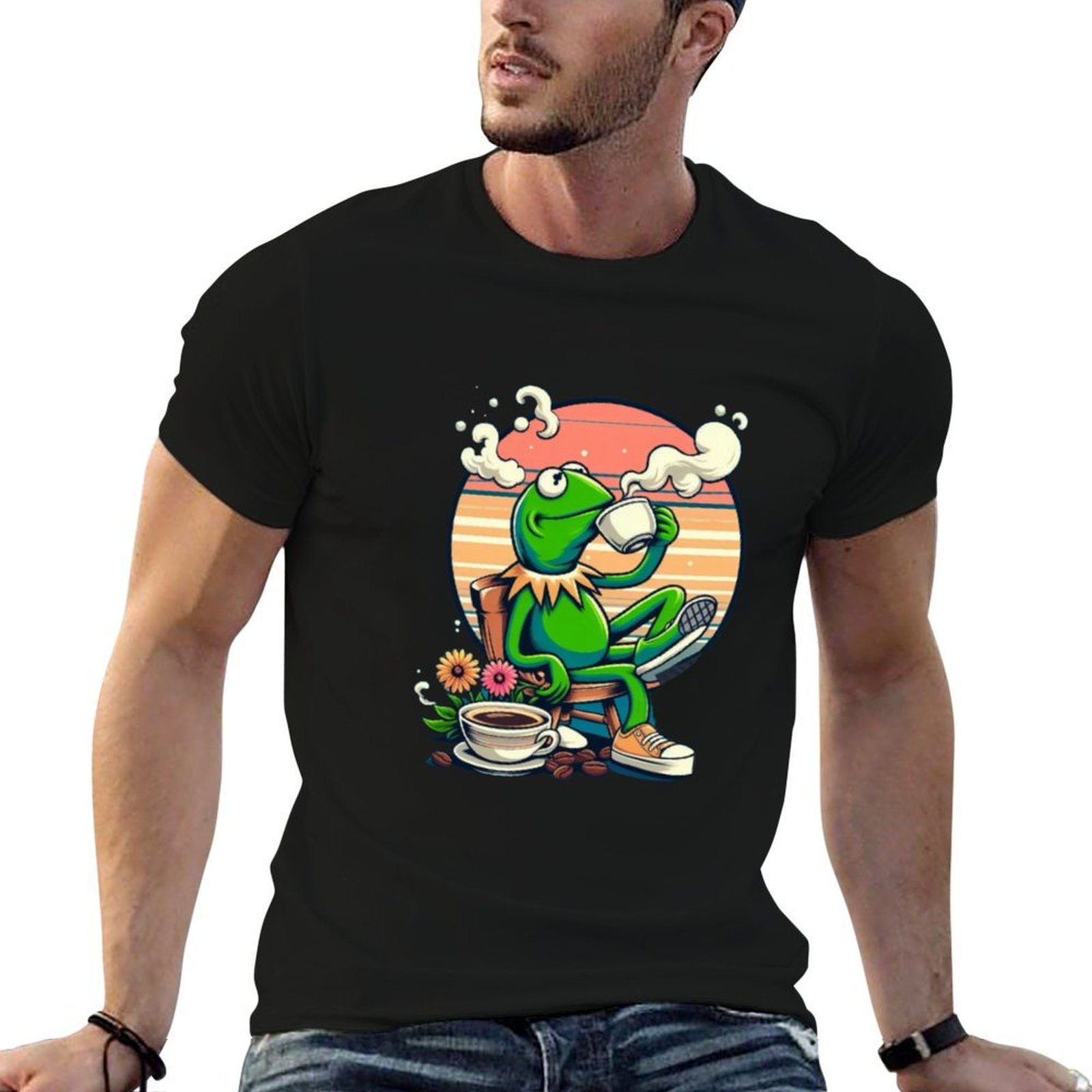 Coffee Tea Knits - Gif de Kermit bebiendo té. Divertido