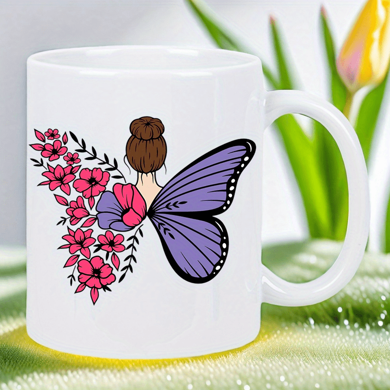Taza blanca de cerámica con ma - Morning Tea Coffee reseña y precio