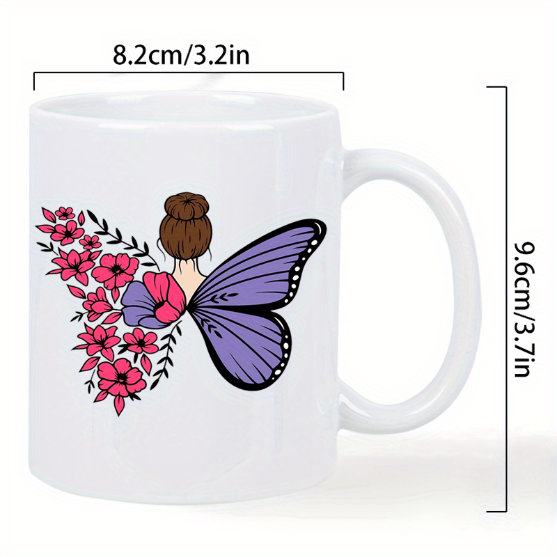 Taza blanca de cerámica con ma - Morning Tea Coffee reseña y precio
