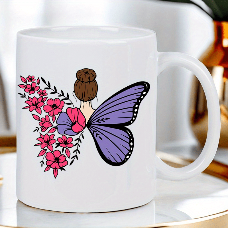 Taza blanca de cerámica con ma - Morning Tea Coffee reseña y precio
