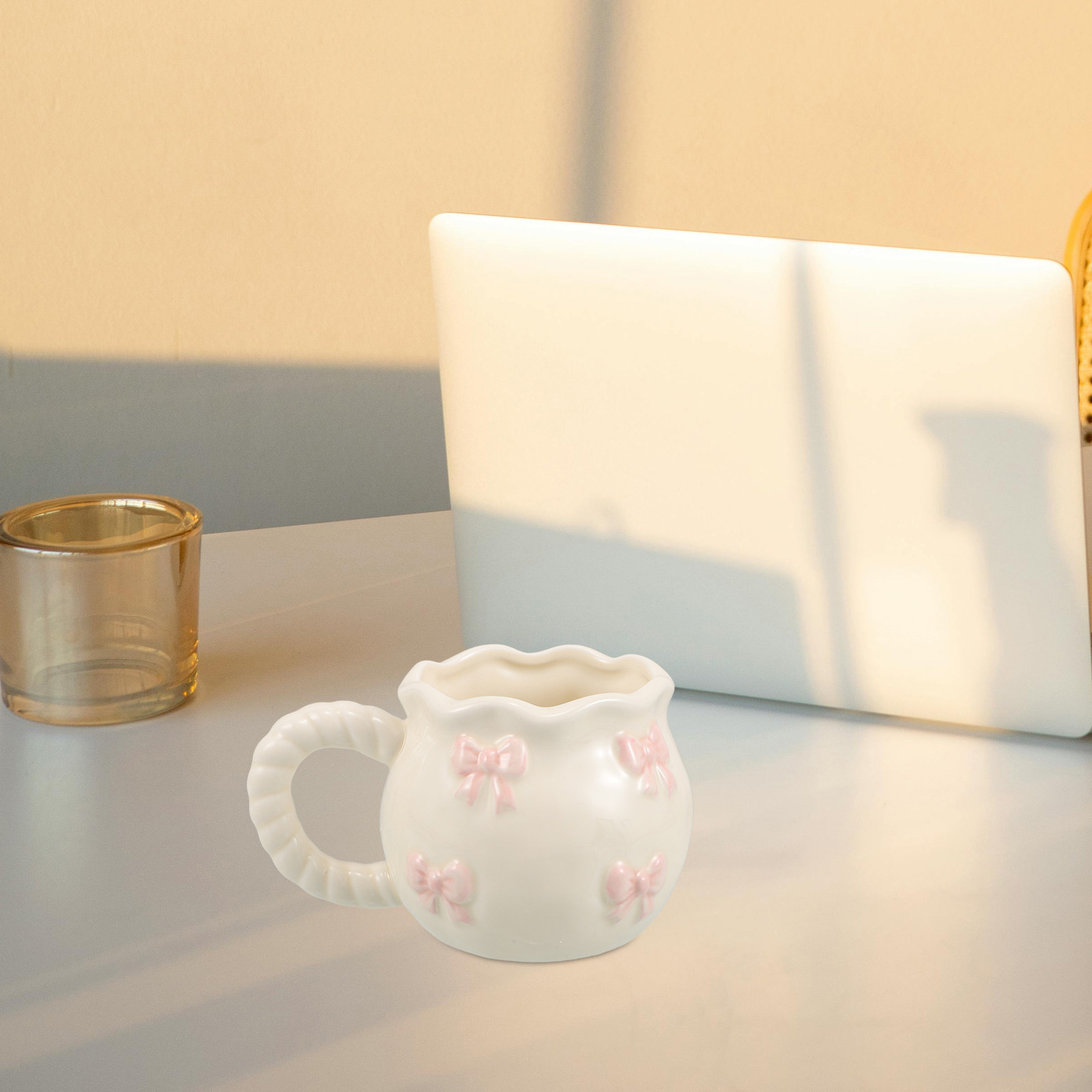 Taza de Cerámica con Lazo 3D Ú - Morning Tea Coffee reseña y precio