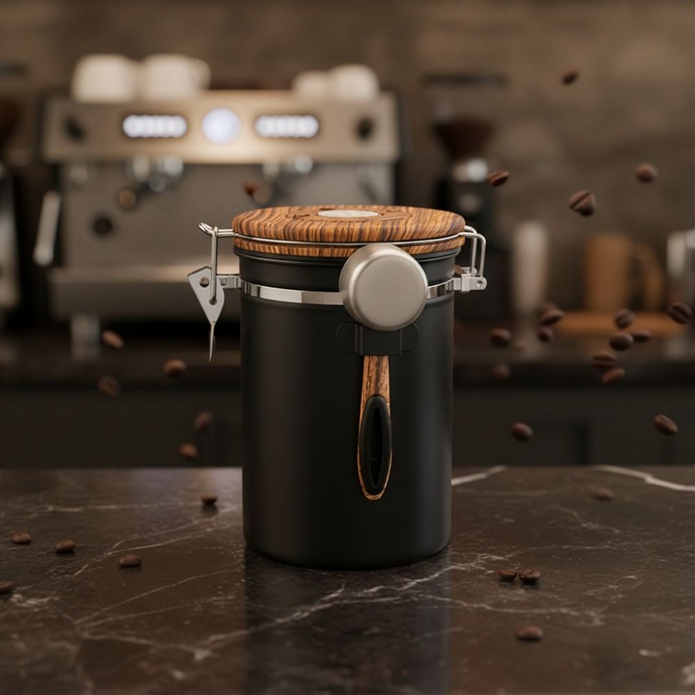 Recipiente Hermético para Gran - Coffee Tea Bean Leaf reseña y precio