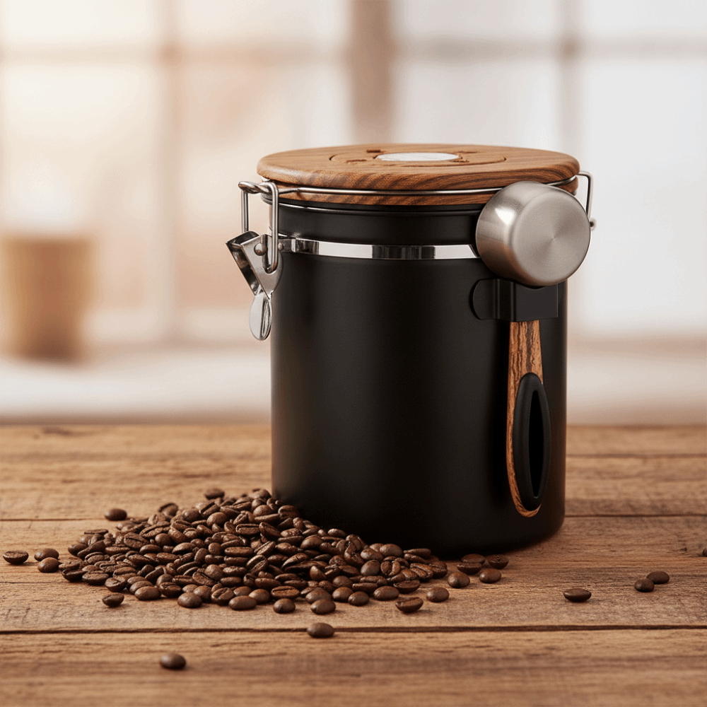 Recipiente Hermético para Gran - Coffee Tea Bean Leaf reseña y precio