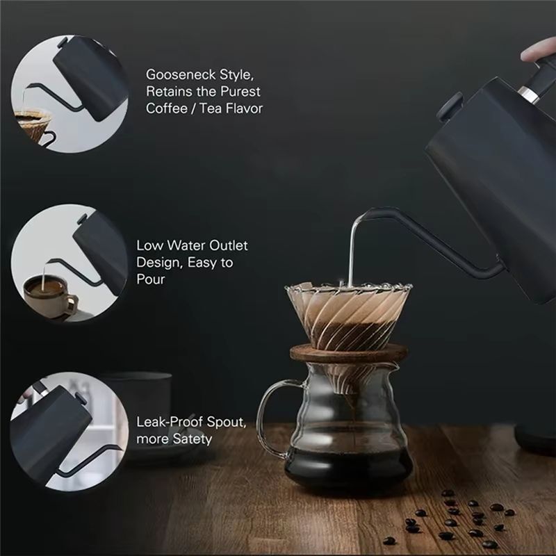Hervidor eléctrico Gooseneck c - Coffee Tea Uk reseña y precio