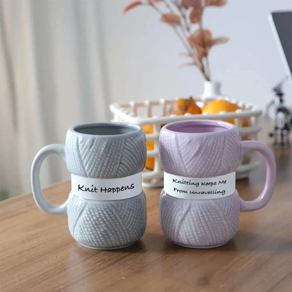 Taza de café de cerámica estil - Coffee Tea Knits reseña y precio
