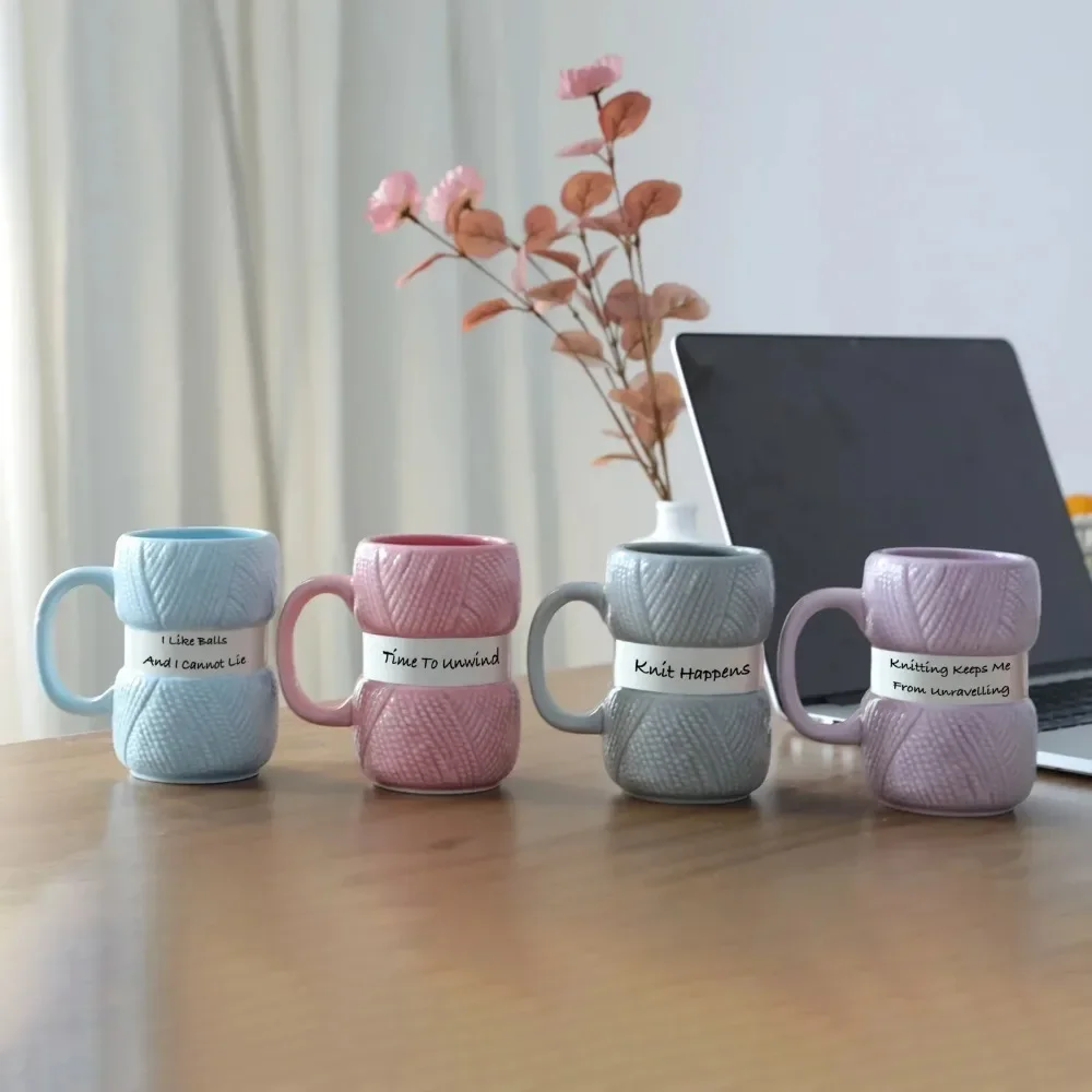 Taza de café de cerámica estil - Coffee Tea Knits reseña y precio