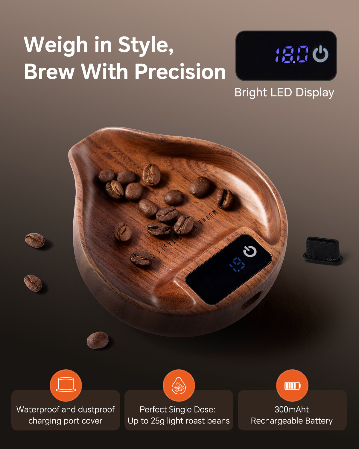 Báscula de Café de Madera Muvn - Coffee Bean Scale reseña y precio