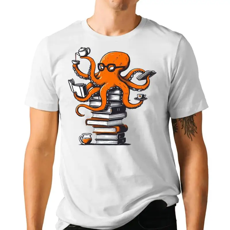 Camiseta Reading Octopus Coffe - Coffee Tea Knits reseña y precio