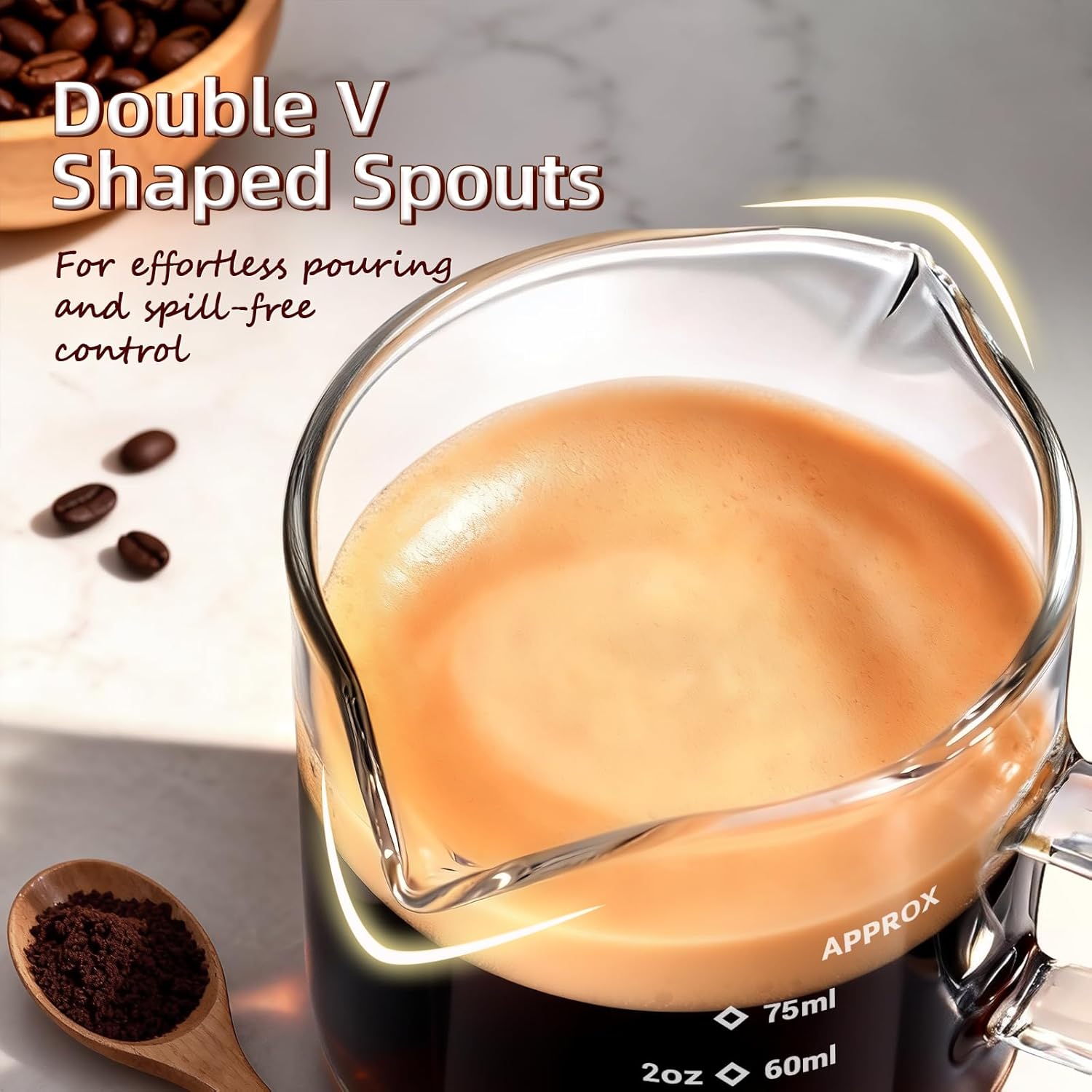 1/2 tazas de café expreso de 4 - Coffee Bean Scale reseña y precio