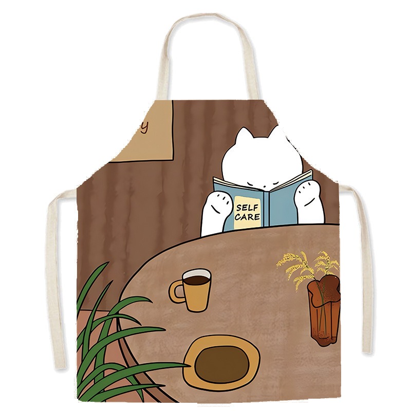 Delantal con estampado de gato - Coffee Tea Knits reseña y precio