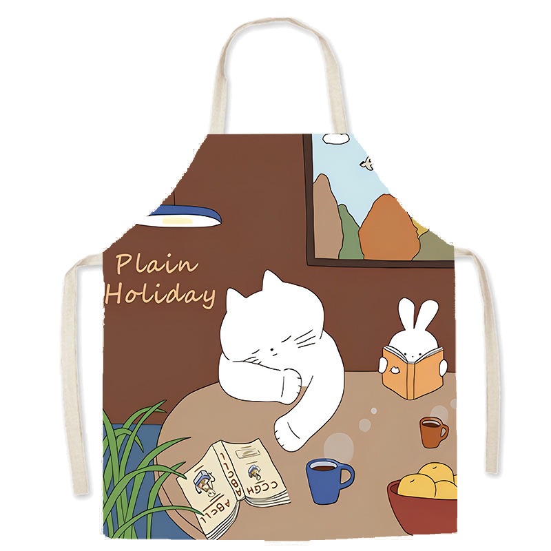 Delantal con estampado de gato - Coffee Tea Knits reseña y precio