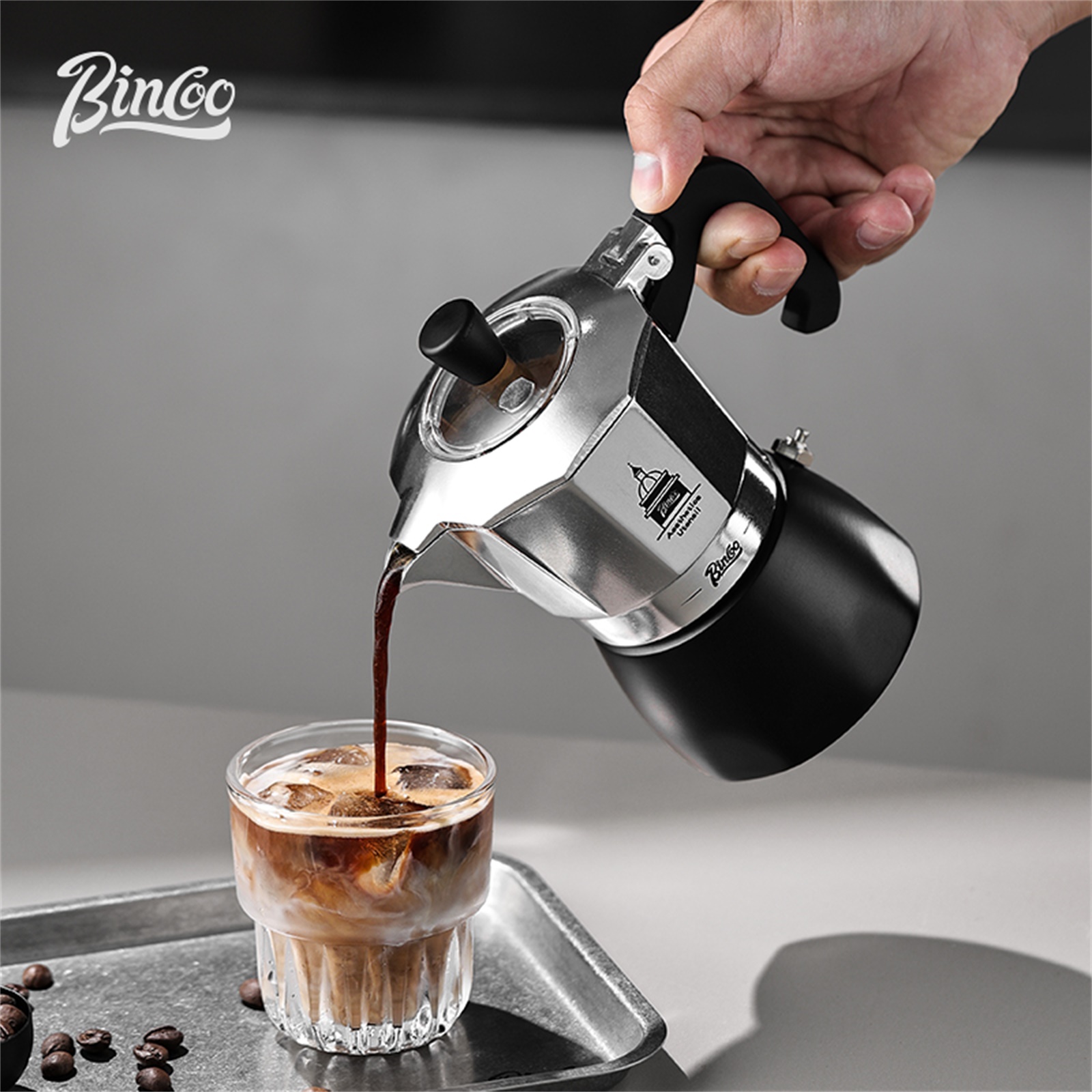 BINCOO Olla Moka de doble válv - Coffee Tea Espresso reseña y precio