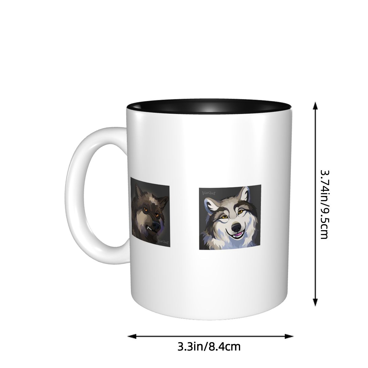 Taza WolfQuest Morning Face, t - Morning Tea Coffee reseña y precio