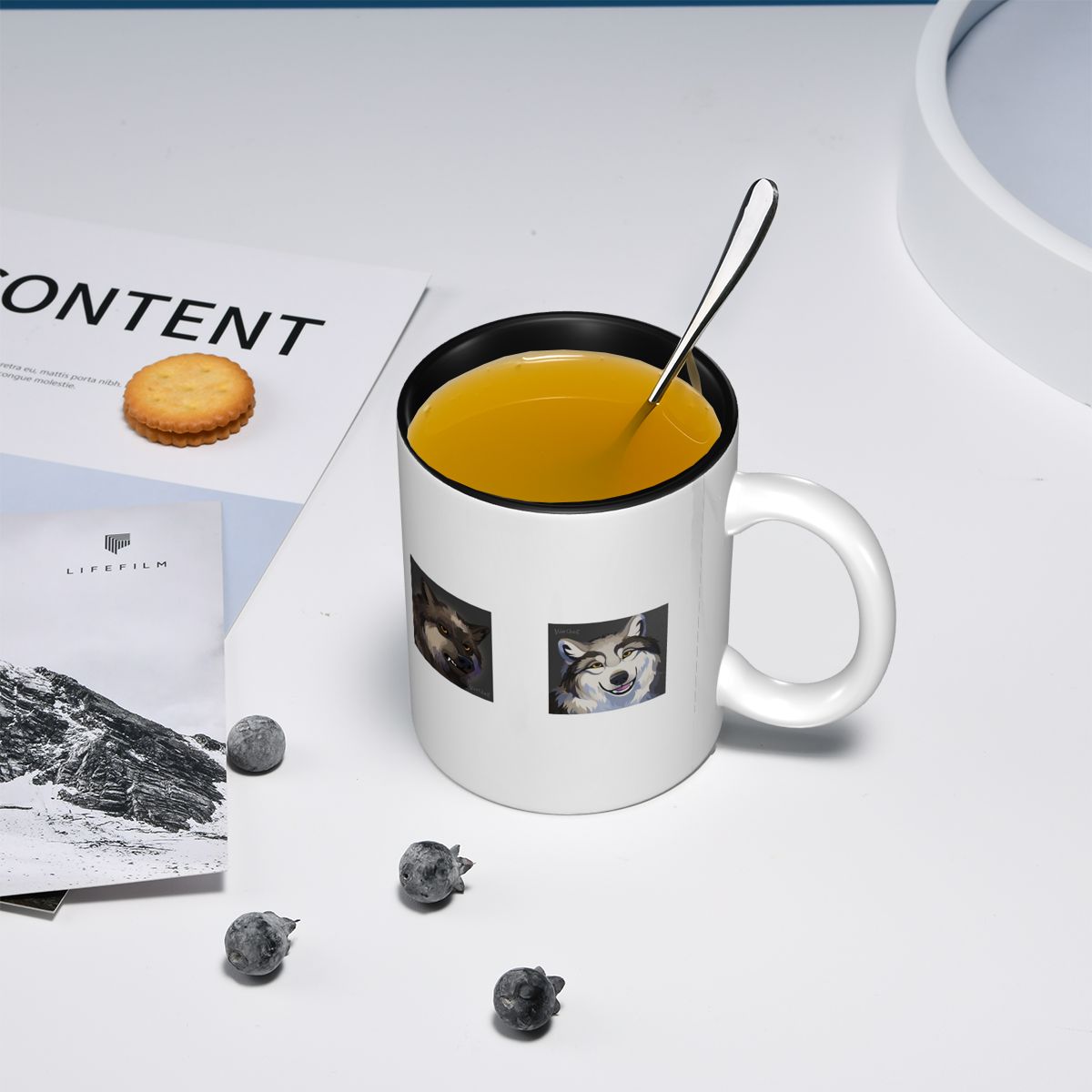 Taza WolfQuest Morning Face, t - Morning Tea Coffee reseña y precio