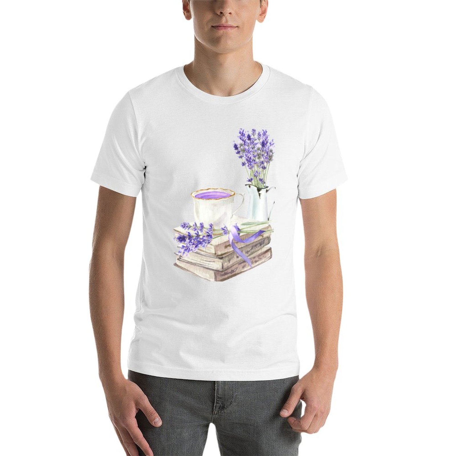 Camiseta con estampado de libr - Coffee Tea Knits reseña y precio