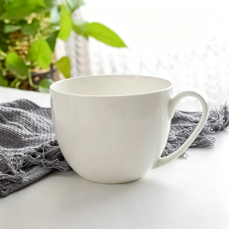 Taza de porcelana blanca Lisa  - Morning Tea Coffee reseña y precio