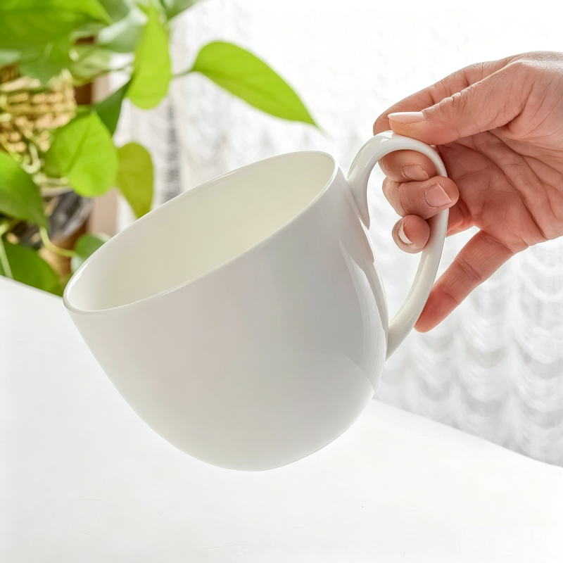 Taza de porcelana blanca Lisa  - Morning Tea Coffee reseña y precio
