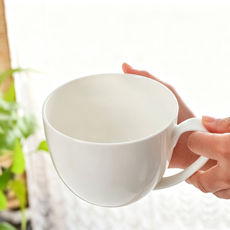 Taza de porcelana blanca Lisa  - Morning Tea Coffee reseña y precio