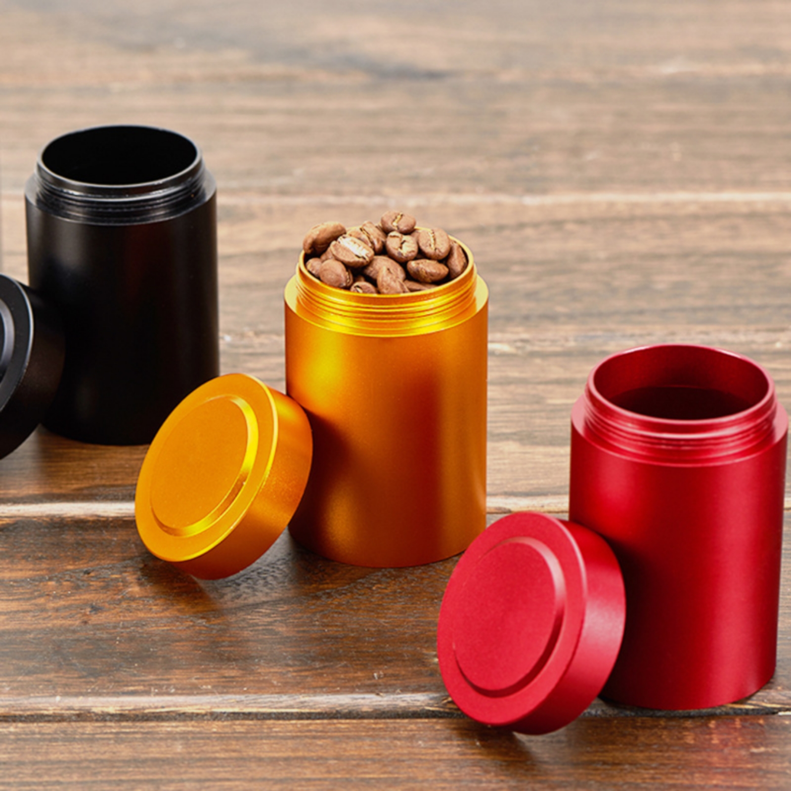 2 Frascos de Aluminio con Tapa - Coffee Tea & Hot Chocolate reseña y precio