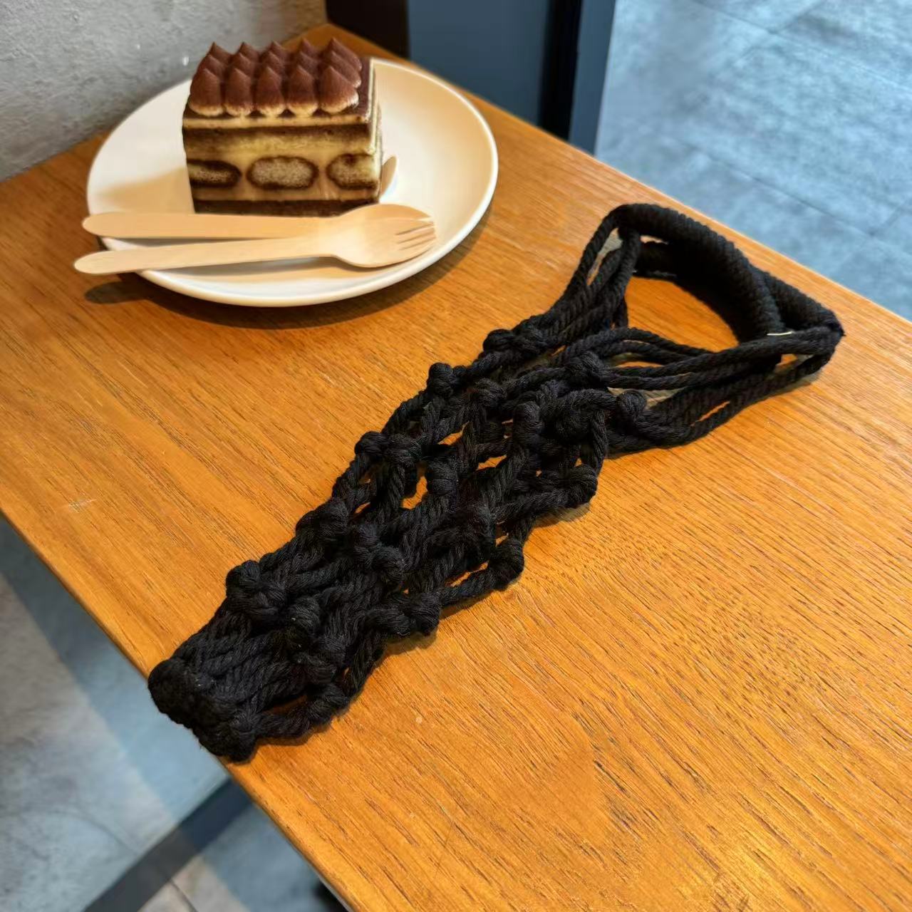 2 Bolsas Portavasos de Macramé - Coffee Tea Knits reseña y precio