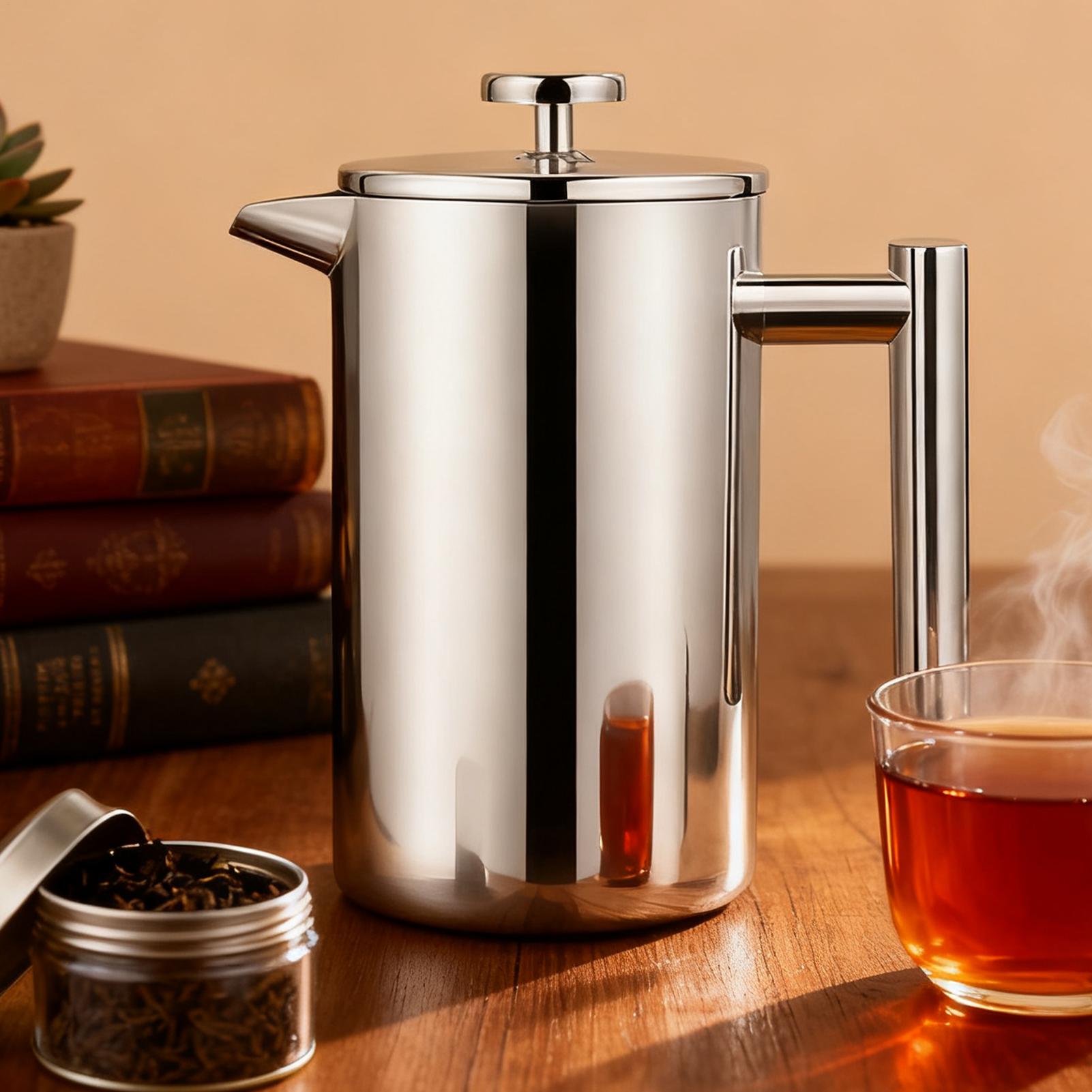 Prensa de café con sistema de  - Coffee Tea Brew reseña y precio