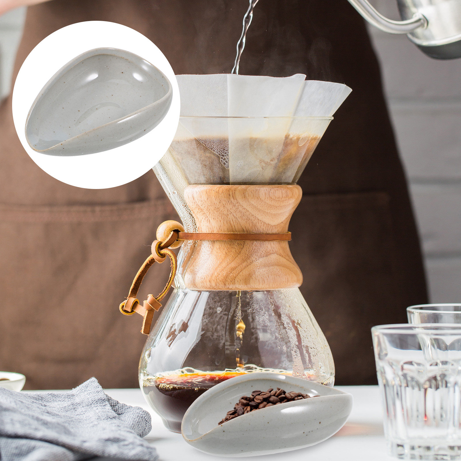 Bandeja Dosificadora de Café d - Coffee Tea Bean Leaf reseña y precio