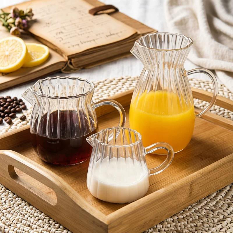 Jarra de leche de vidrio de bo - Coffee Tea Creamer reseña y precio