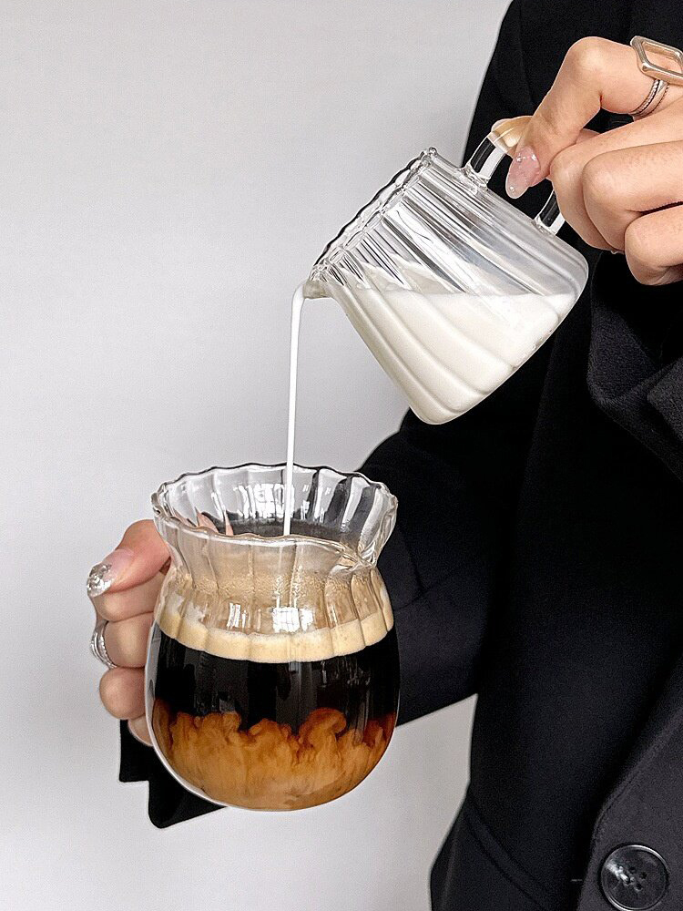 Jarra de leche de vidrio de bo - Coffee Tea Creamer reseña y precio
