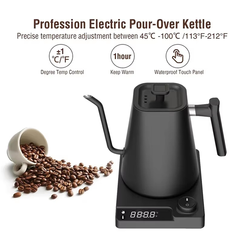 Hervidor eléctrico con cuello  - Coffee Tea Uk reseña y precio