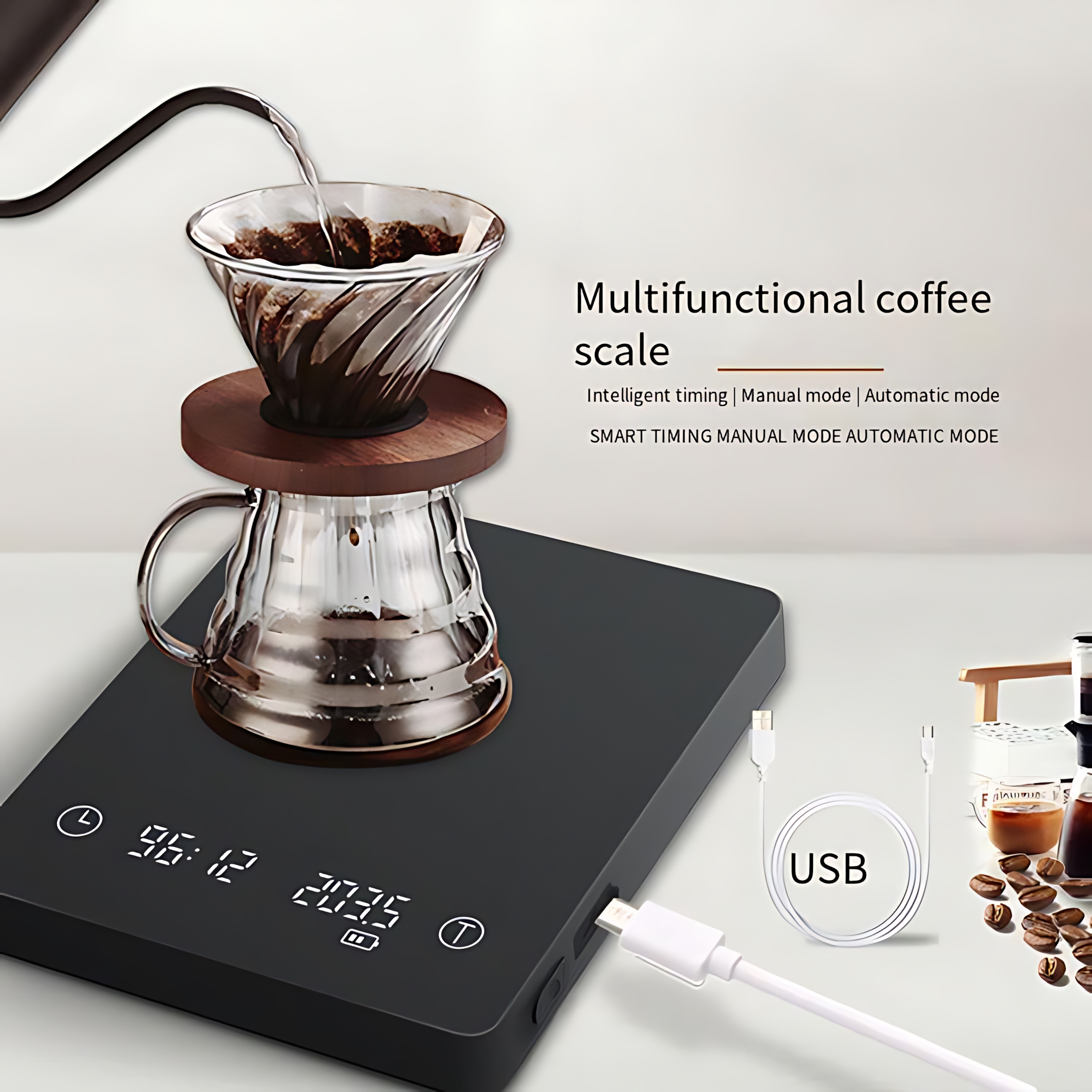 Báscula de Café Black Mirror P - Coffee Bean Scale reseña y precio