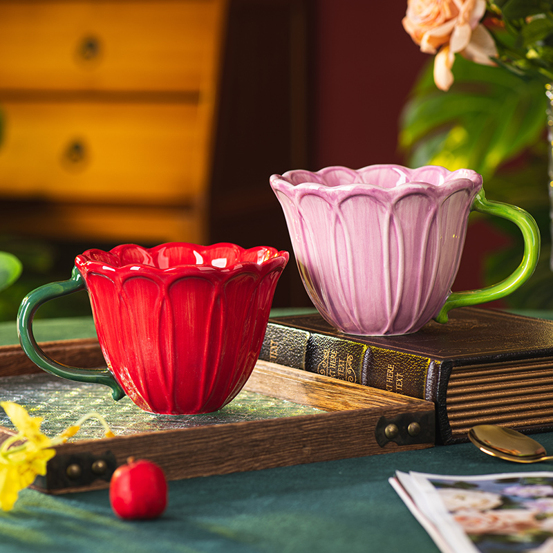 Juego de tazas de cerámica flo - Morning Tea Coffee reseña y precio