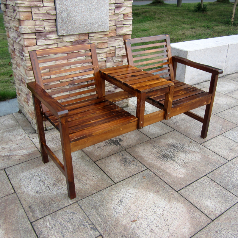 Mesa de centro doble de madera - Coffee Tea Garden reseña y precio