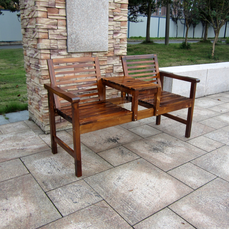Mesa de centro doble de madera - Coffee Tea Garden reseña y precio