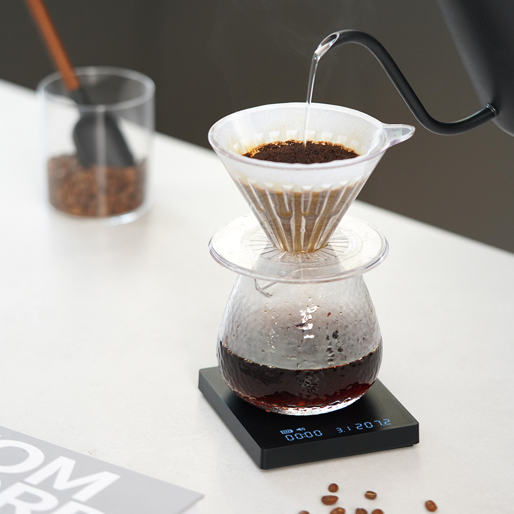 TIMEMORE-miroete negro MINI, b - Coffee Bean Scale reseña y precio