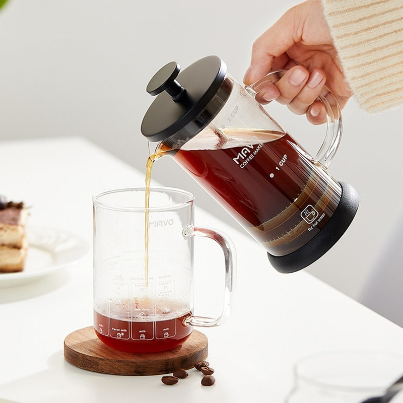Cafetera francesa MAVO con fil - Coffee Tea Brew reseña y precio